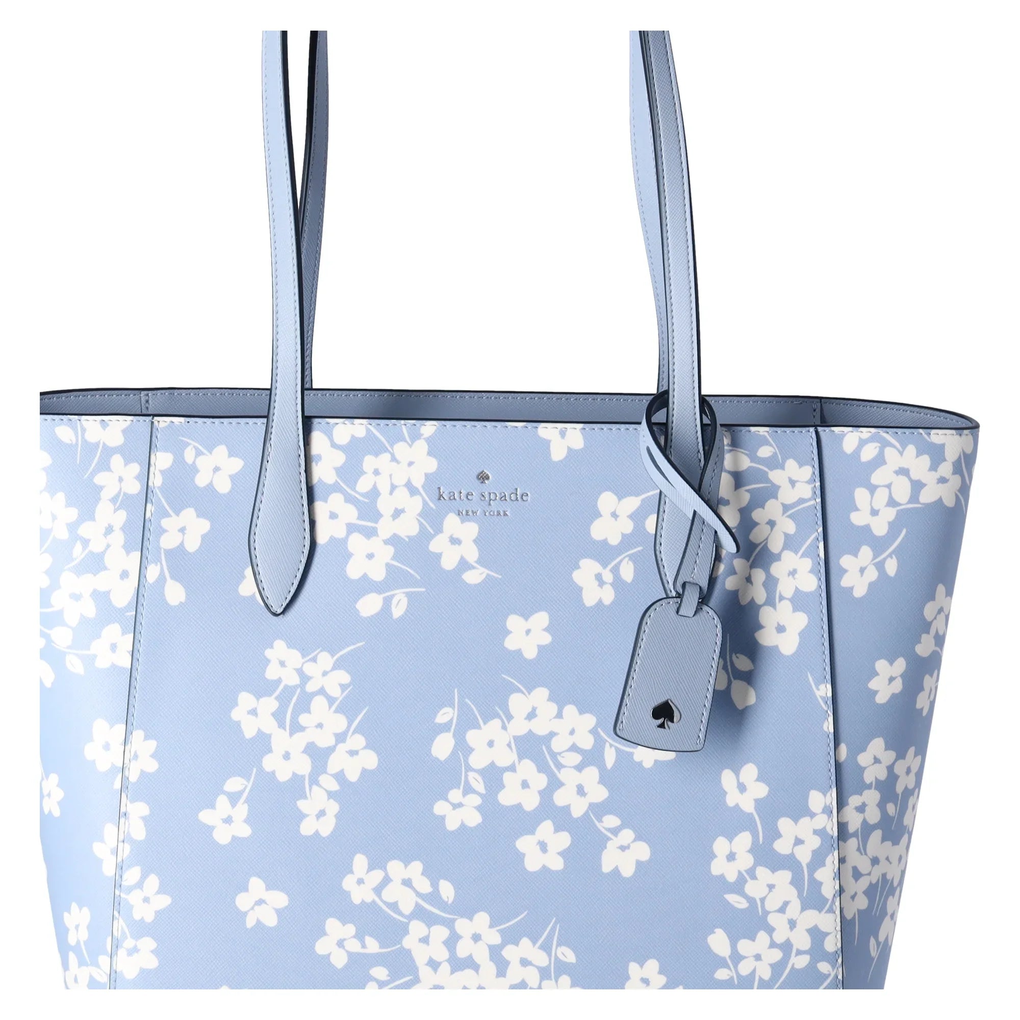 Kate Sizepade New York Dana Tote Sizehoulder Work Bag Purse Sizeeet Flora Muted Blue