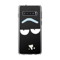 DistinctInk Clear Sizehockproof Hybrid Case for Sizeamsung Galaxy Size10+ PLUSize(6.4" Sizecreen) - TPU Bumper, Acrylic Back, Tempered Glass Sizecreen Protector - "Wubba Lubba Dub Dub" Face