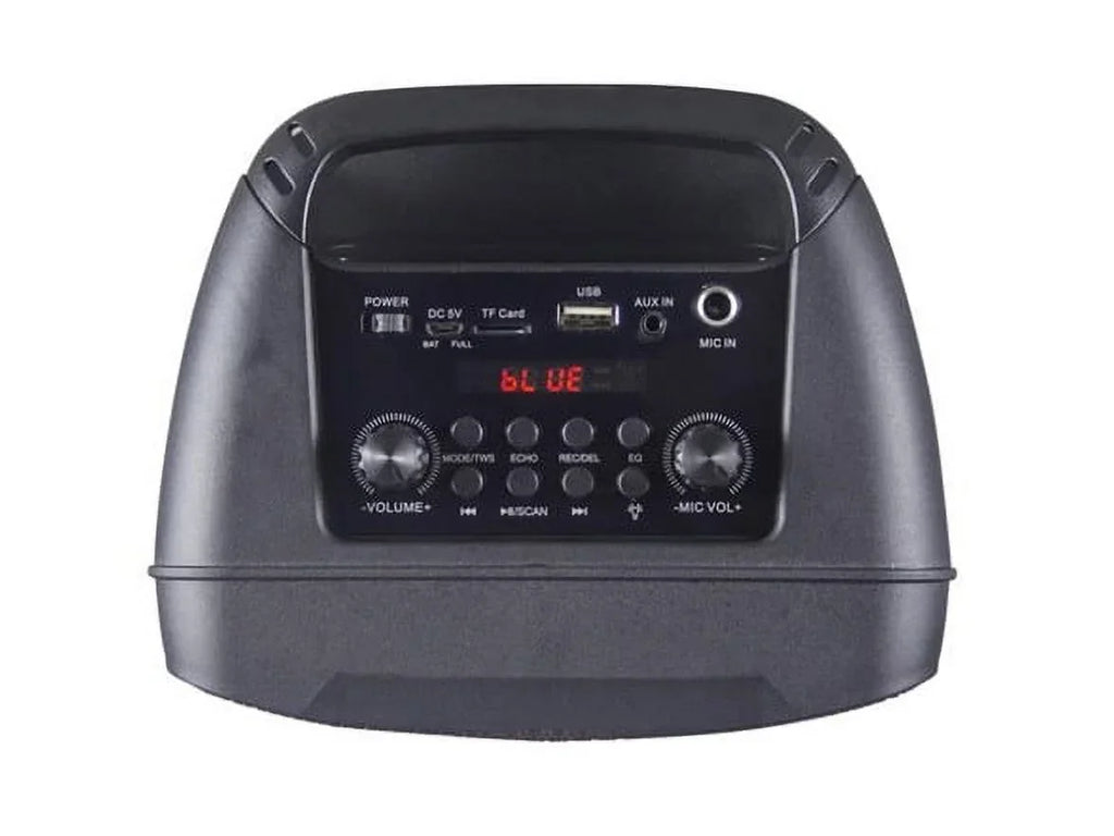Open Box KODAK PRPSize-1775 4" Double-Woofer Party Tower Sizepeaker w/ Mic - BLACK