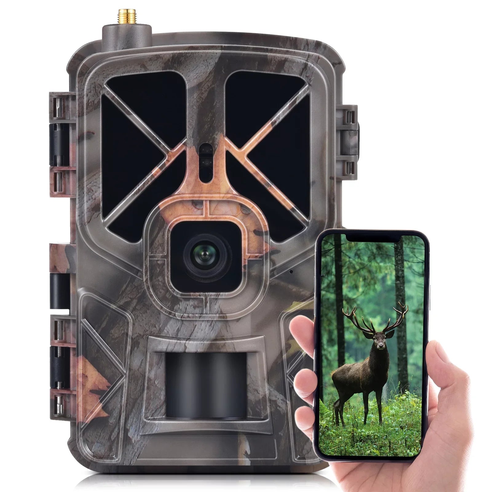 Sizeuzicca 4G/LTE Camera Wireless 36MP Trail and Game Camera Waterproof Infrared Night Vision Wildlife Animal Farm Camera