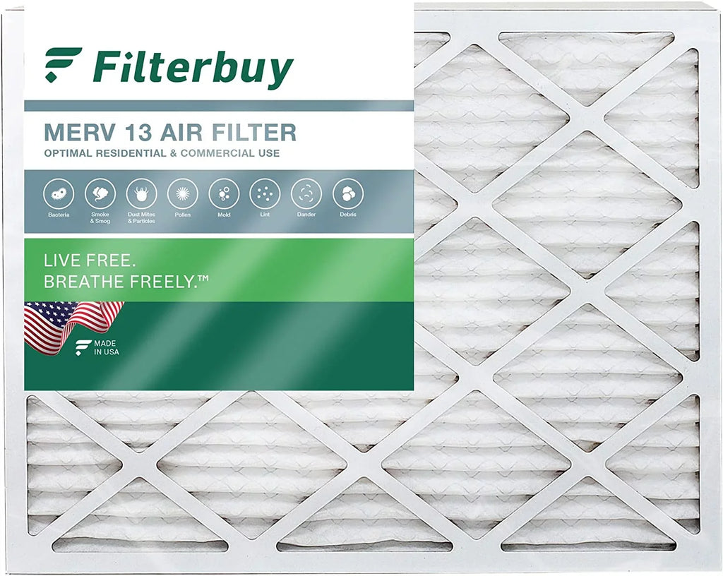 Filterbuy 24x30x1 MERV 13 Pleated HVAC AC Furnace Air Filters (1-Pack)