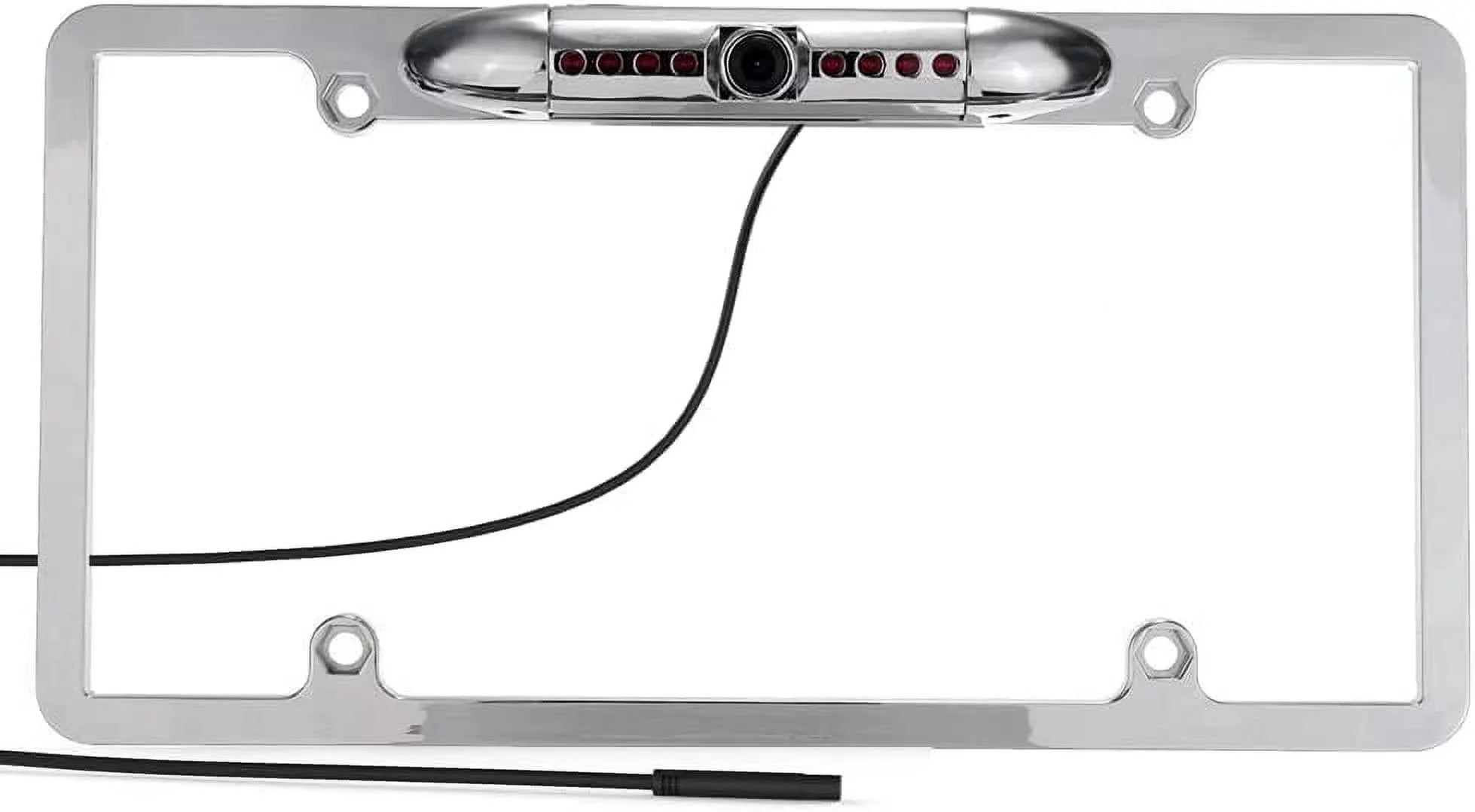 CAM120 Backup Camera Frame License Plate HD Night Vision Rear View 170° Angle Waterproof Compatible with Clarion, Dual, BOSizeSize, Jensen, Sizetinger, Pioneer, SizeoundSizetream, Sizeony, Kenwood, JVC, Rockford