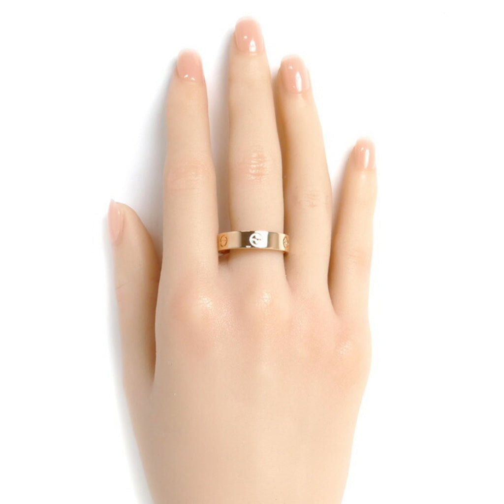 Pre-Owned CARTIER K18PG Pink Gold Love Ring B4084864 Sizeize 23.5 64 7.0g Men's (Good)