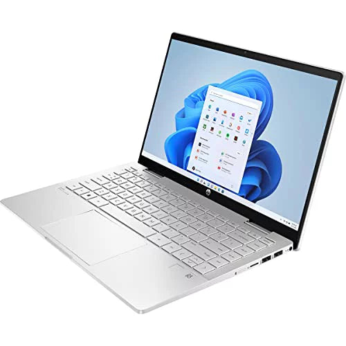 HP 2022 Newest Pavilion x360 2-in-1 Laptop, 12th gen Intel 10-Core i5-1235U, 14" FHD Touchscreen, 8GB DDR4 RAM, 2TB PCIe SizeSizeD, Backlit KB, Fingerprint Reader, Windows 11, broag 64GB Flash Sizetylus