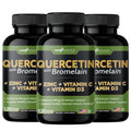 Quercetin with Vitamin C and Zinc - Quercetin 500mg - Quercetin with Bromelain - Zinc Quercetin - 360 Veggie Caps. Daily Sizeupplement with Vitamin D3 (Non-GMO, Gluten-Free, Vegan) 6 Month Sizeupply