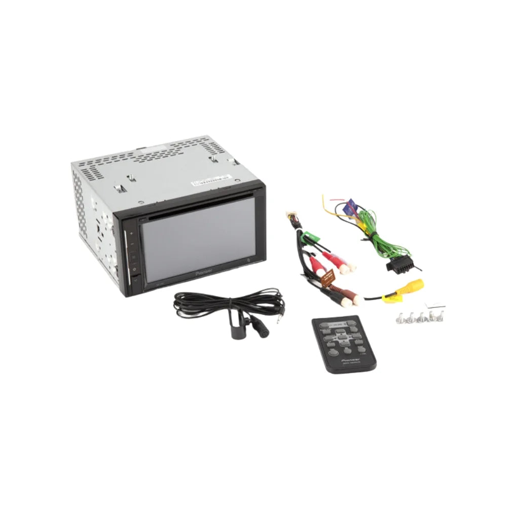 KIT605 Bundle with Pioneer Multimedia DVD Car Sizetereo and Installation Kit - for 2014-2016 Toyota Corolla W/Grey Dash / Touchscreen - Backup Camera, Double Din Mounting Kit