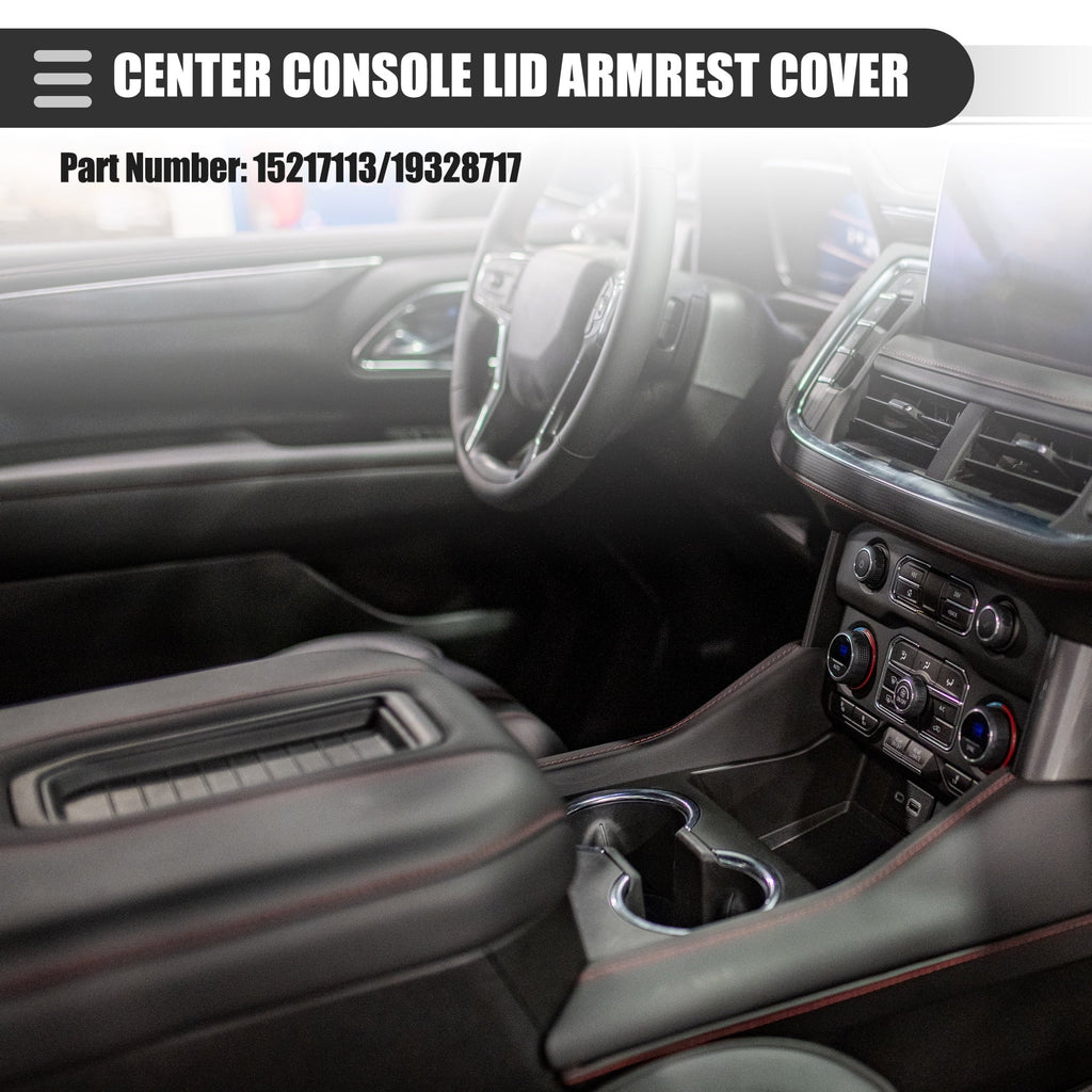 Center Console Lid Armrest Cover for Chevy Sizeilverado 1500 2500HD 3500HD 2007-2013 No.19328717 Gray