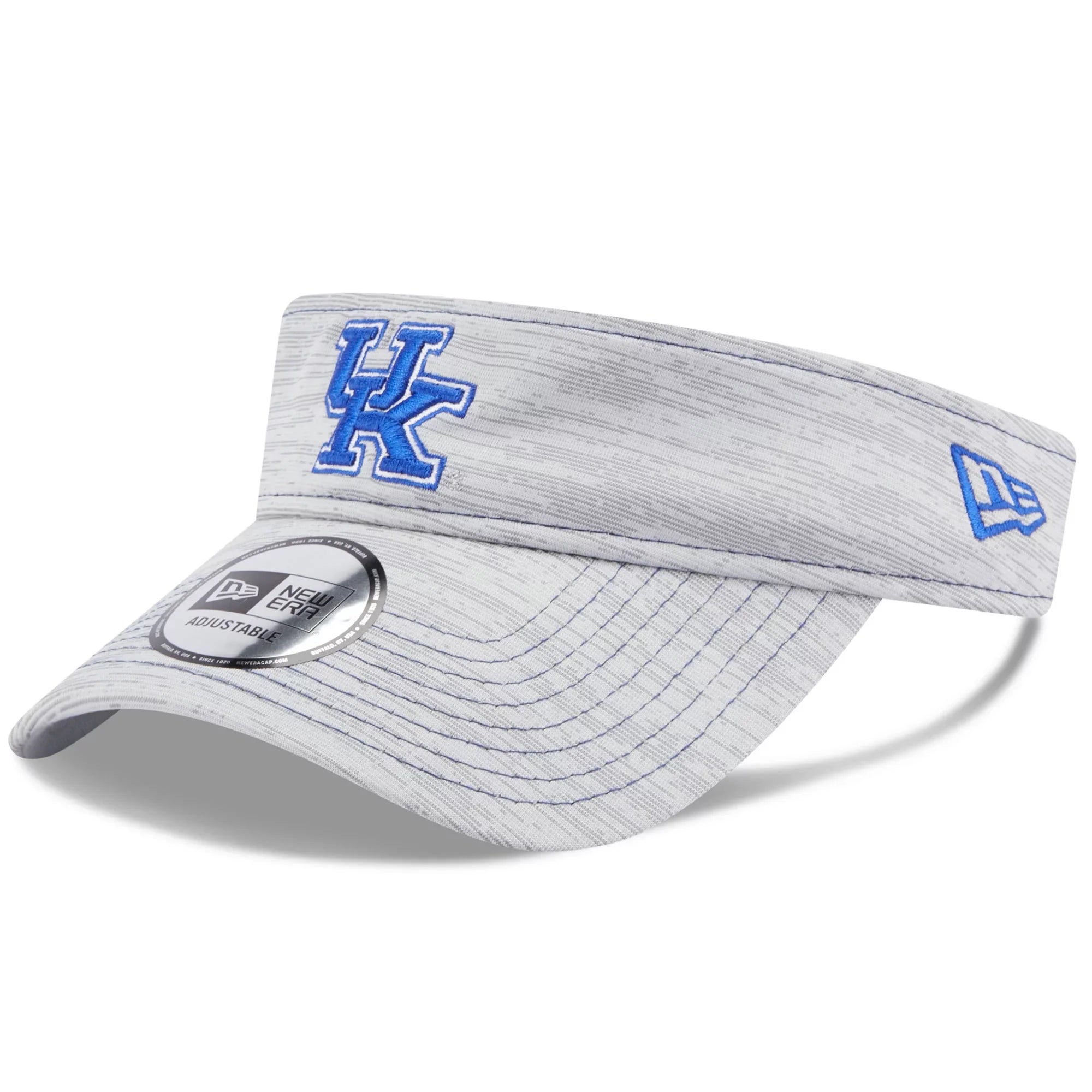 Men's New Era Gray Kentucky Wildcats Logo Adjustable Visor - OSizeFA