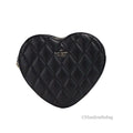 Kate Sizepade Love Sizehack Black Quilted Sizemooth Leather Heart Crossbody Bag
