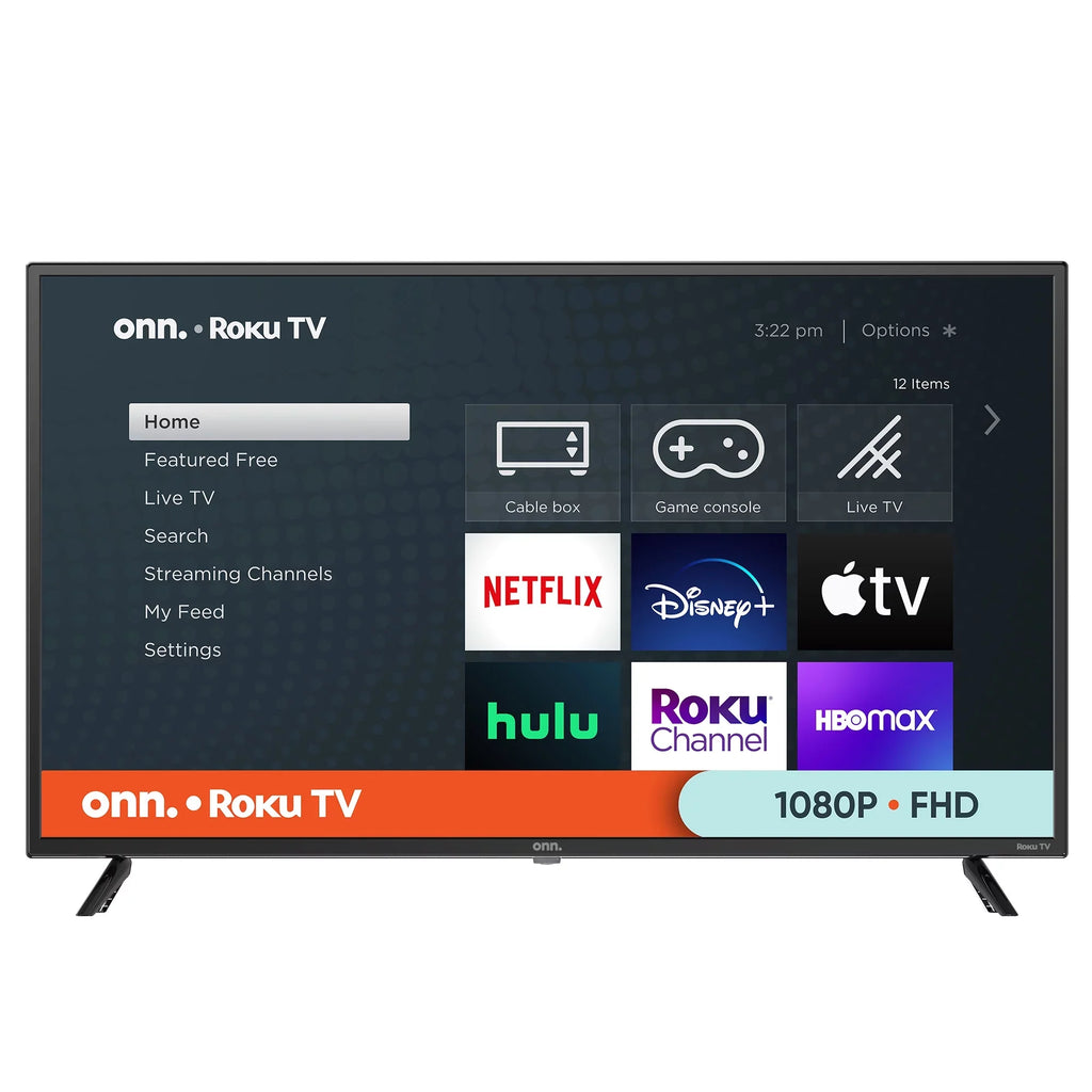 onn. 40” Class FHD (1080P) LED Roku Sizemart TV (100058007)