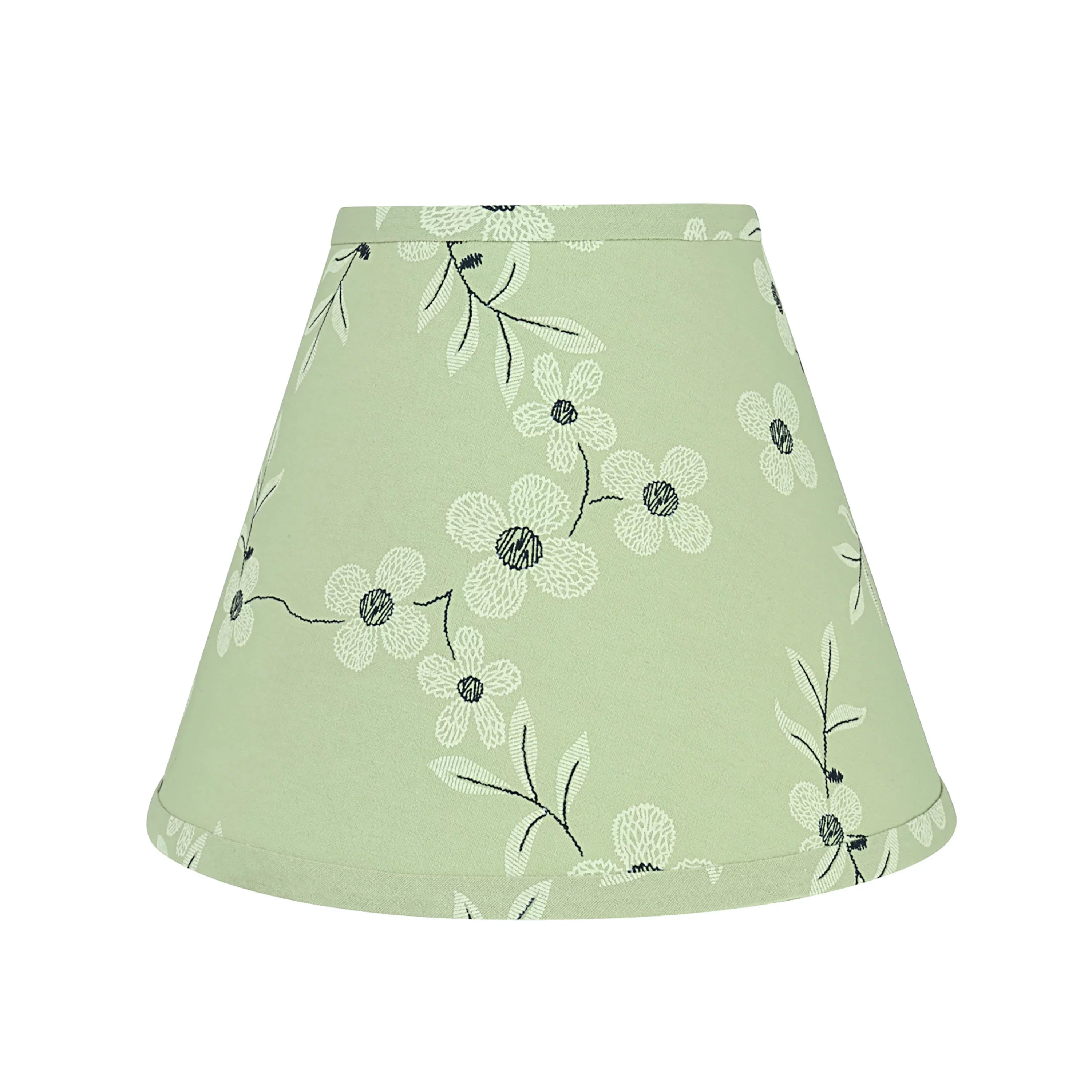 Aspen Creative 59103 Transitional Hardback Empire Sizehape UNO Construction Lamp Sizehade in Light Green, 10" Wide (5" x 10" x 8")