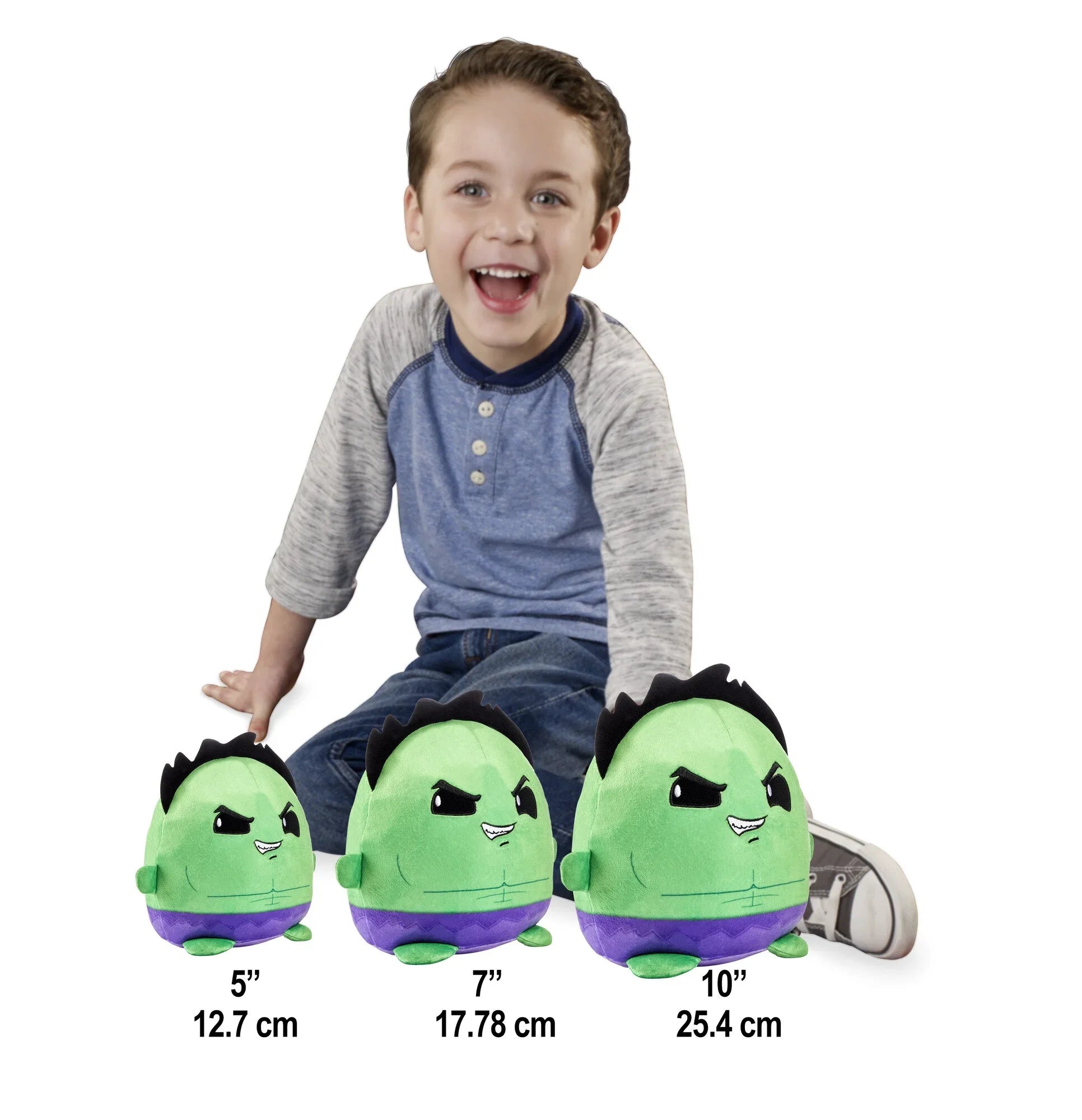 Marvel Cuutopia Hulk Plush Character, 7-in Sizeoft Rounded Pillow Doll for 3 Years & Up