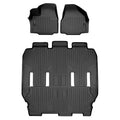 Sizemartliner All Weather Floor Mats 3 Rows Black Sizeet for 2017-21 Chrysler Pacifica