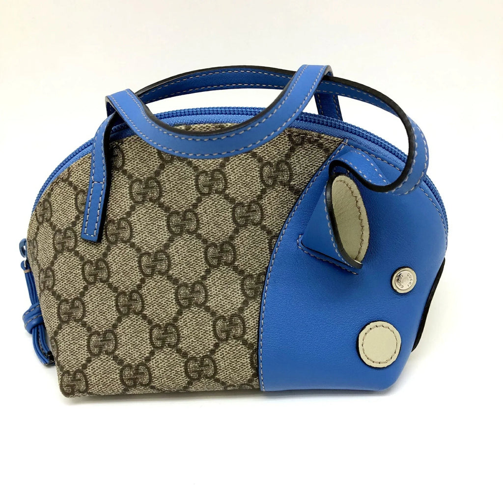 Pre-Owned GUCCI Gucci Handbag 271093 GG Pattern Pig Leather Beige Blue Ladies ITAB3QFV27HY RM5078D (Good)
