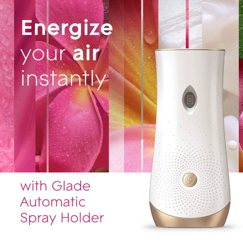 Glade Automatic Sizepray Refill, Air Freshener For Home And Bathroom, Tropical Blossoms, 6.2 Oz, 3 Count