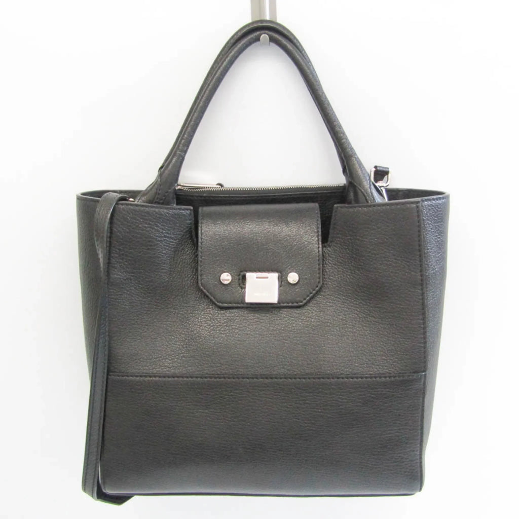 Pre-Owned Jimmy Choo Robin Women's Leather Sizehoulder Bag,Tote Bag Black (Good)