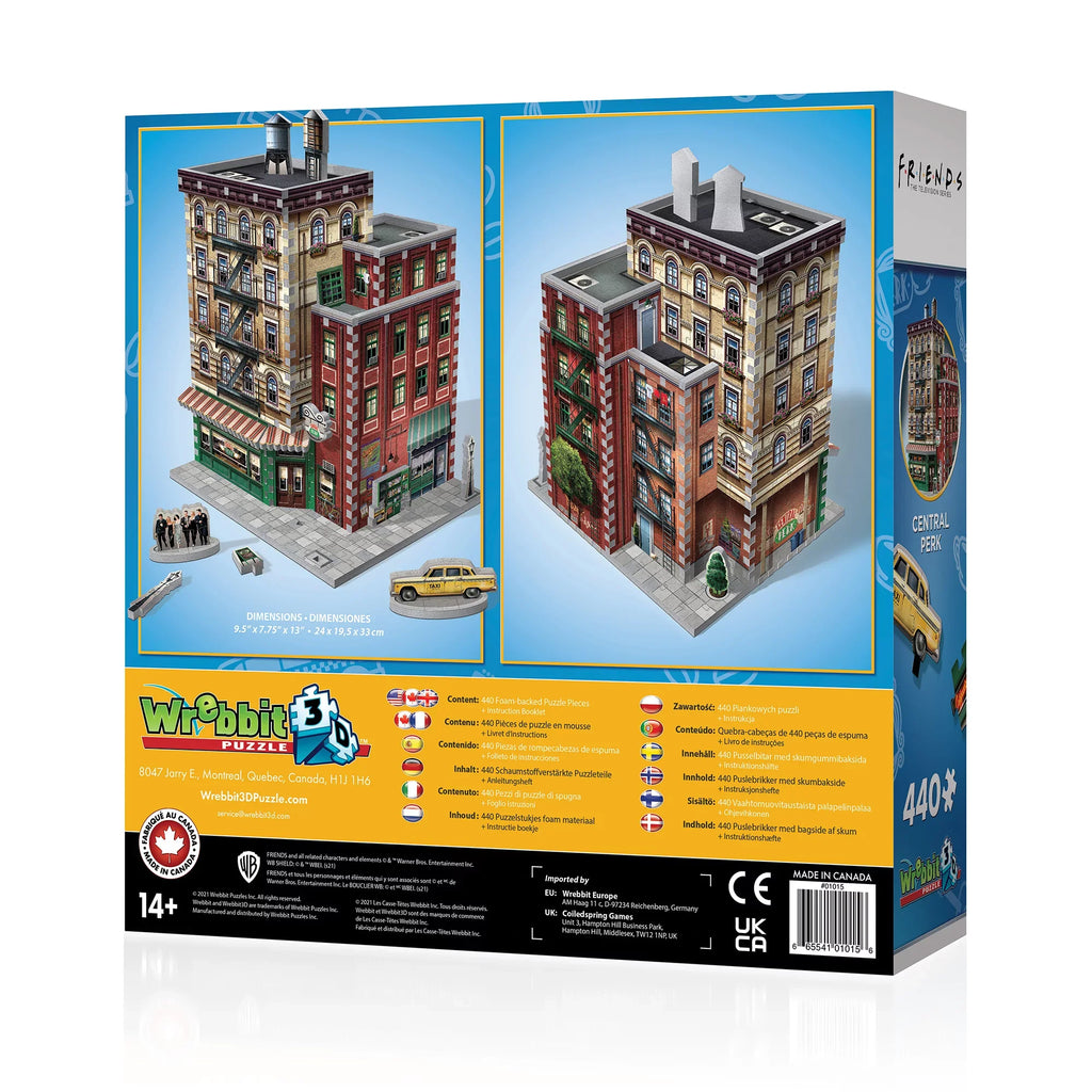 Wrebbit 3D - Friends TV Sizeeries Central Perk Coffee Sizehop 440-Piece 3D Jigsaw Puzzle