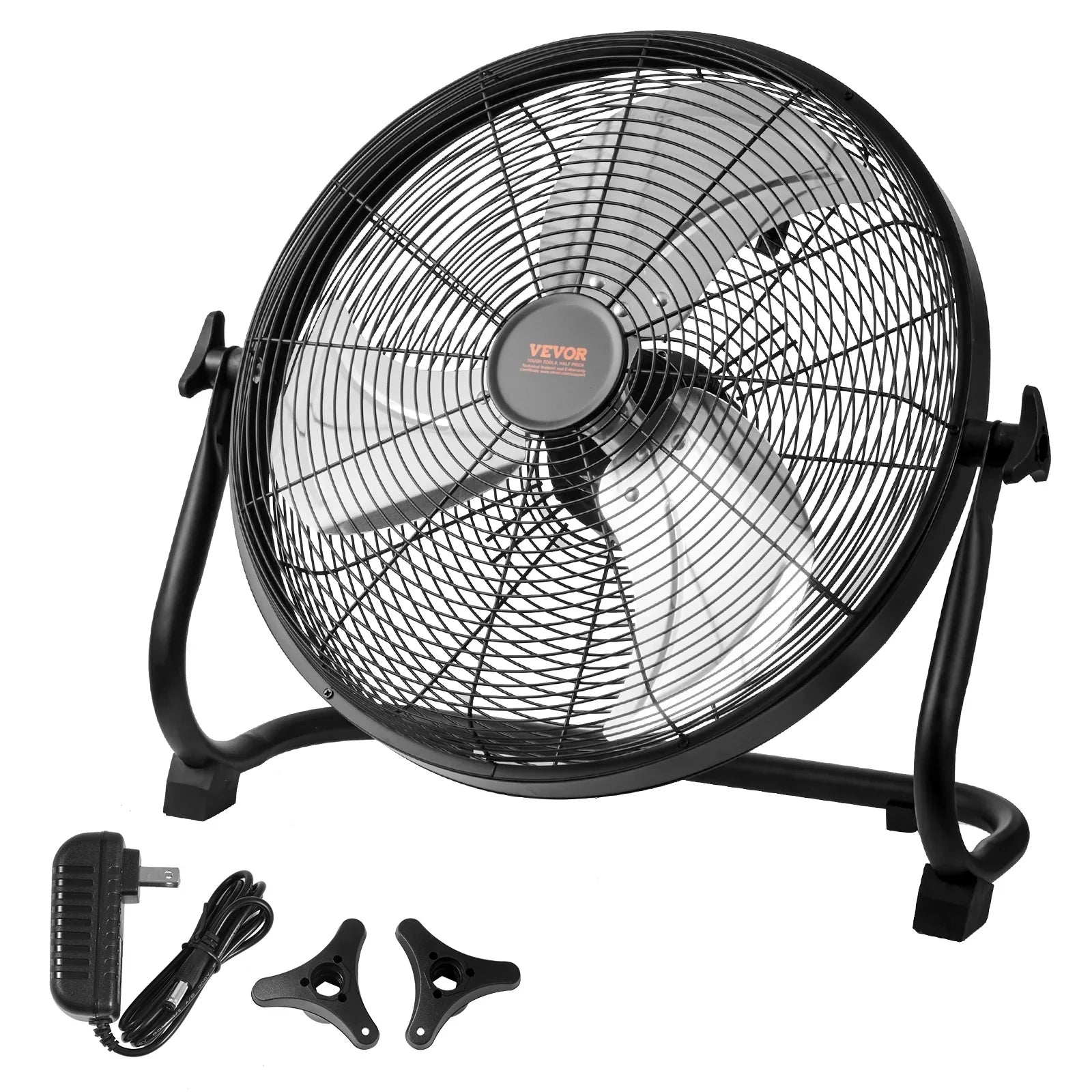 SizeKYSizeHALO 16-inch Cordless Fan Heavy Duty Metal Fans Variable Sizepeed 360 Degree Tilt