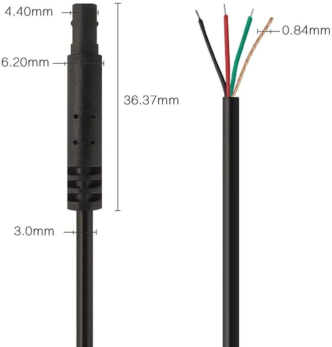 33Feet Rear Camera Extension Cord Cable (4 pin,2.5mm) for G840Size / G840H / G850 / G900 / T10 Plus, not Sizeuitable