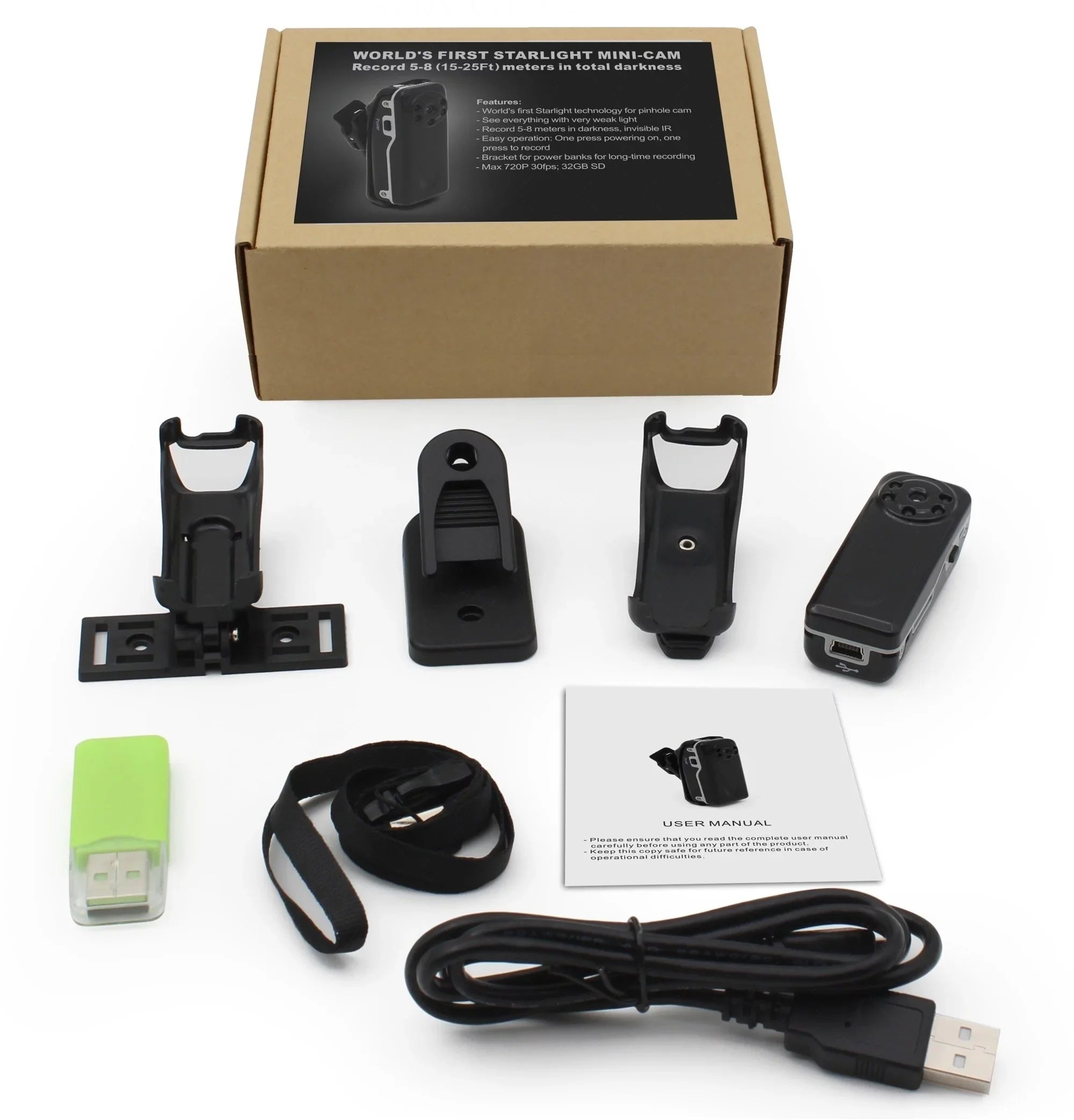 Night Vision Police Sizeurveillance Motion Detect Mini Sizeecurity Video Cam