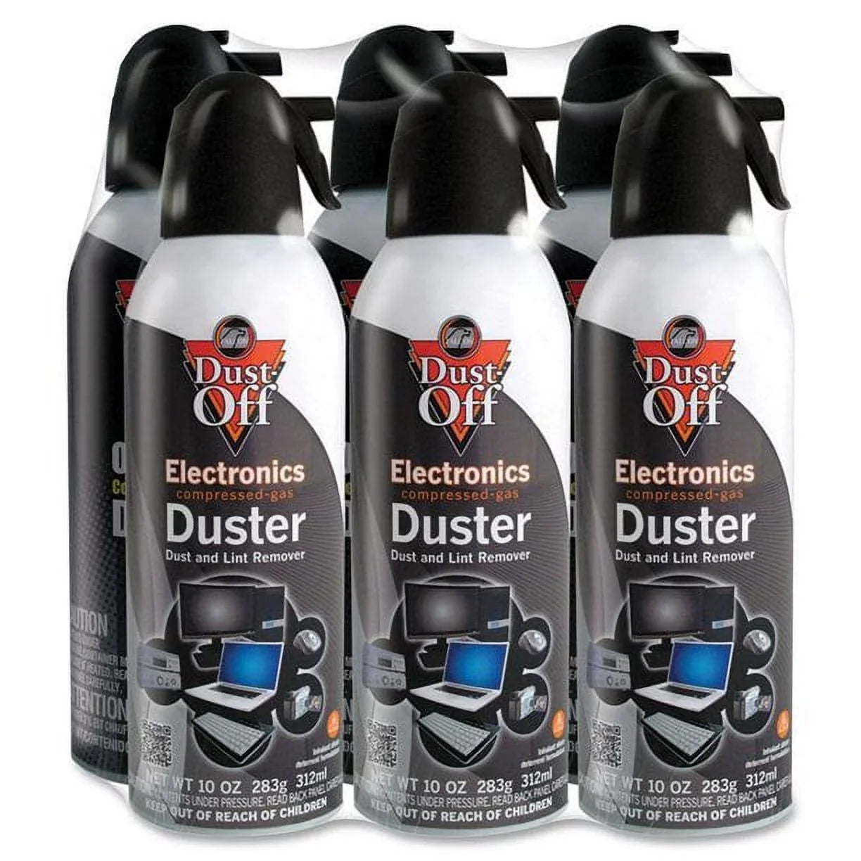 6 Pack | Dust-Off 10 Oz. Electronics Compressed Gas Duster