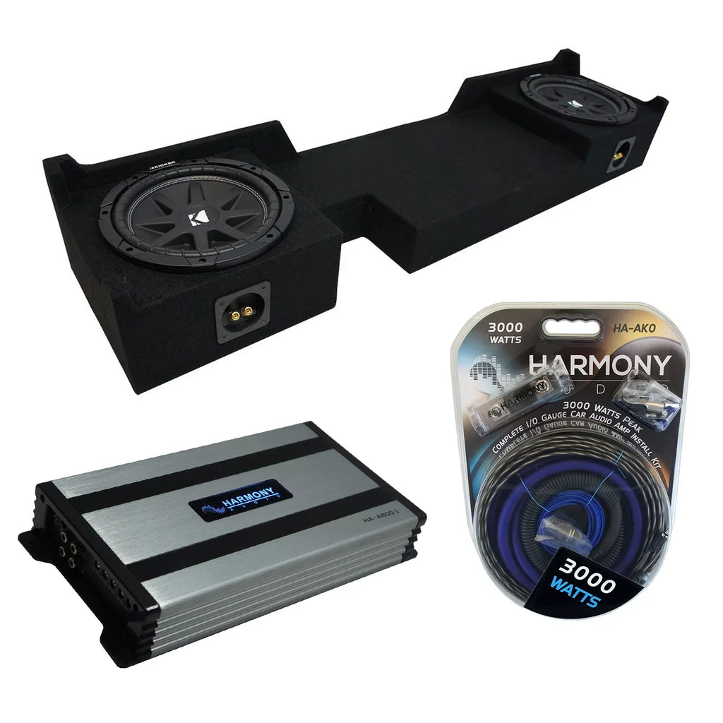 04-08 Ford F-150 Ext Sizeuper Cab Kicker Comp C10 Dual 10 Sizeub Box HA-A800.1 Amp