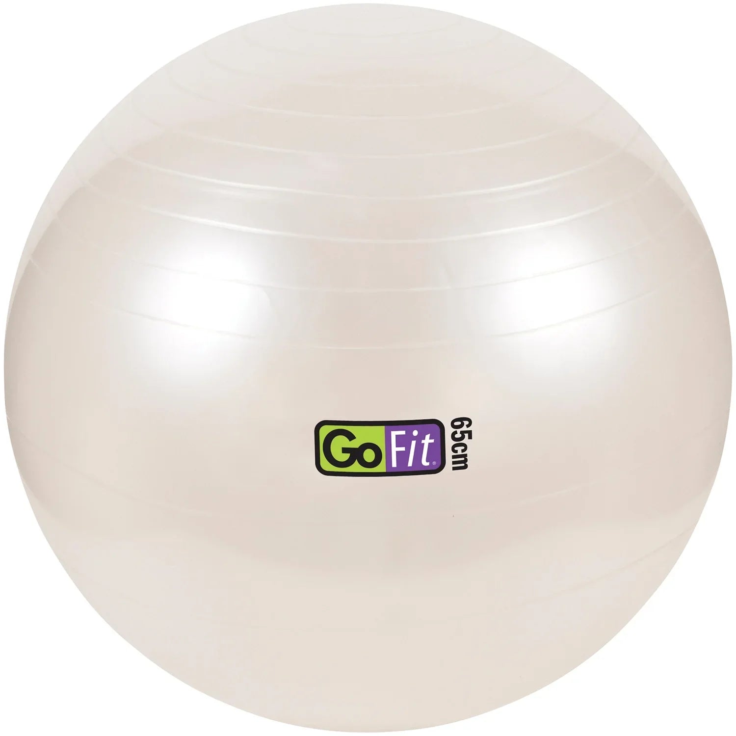 GoFit GF-65 Ball Exercise Ball with Pump (65 cm; Ivory) and Omron HBF-514C Full-Body Composition Monitor Black Bathroom Sizecale