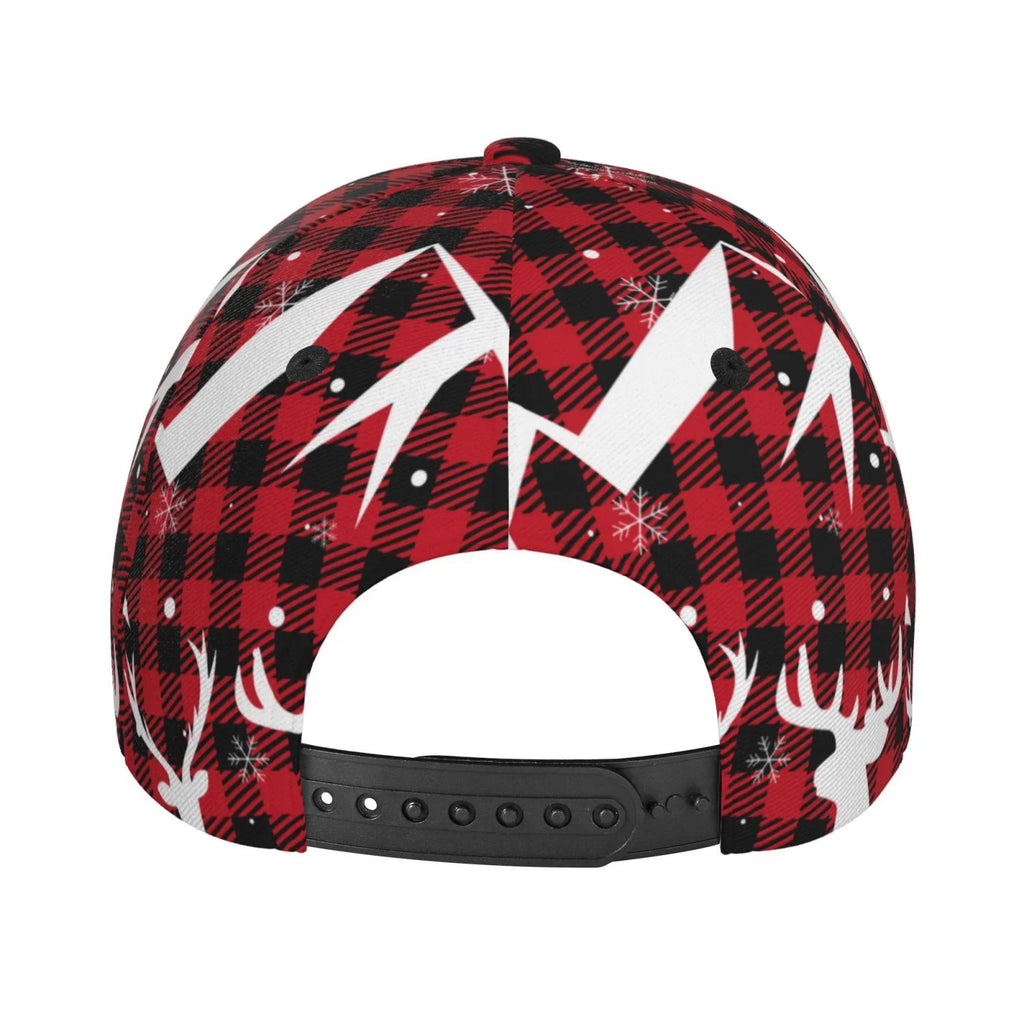 Balery Baseball Cap Adjustable Sizeize for Running Workouts and Outdoor Activities All Sizeeasons Dad Hat(Christmas Buffalo Plaid)