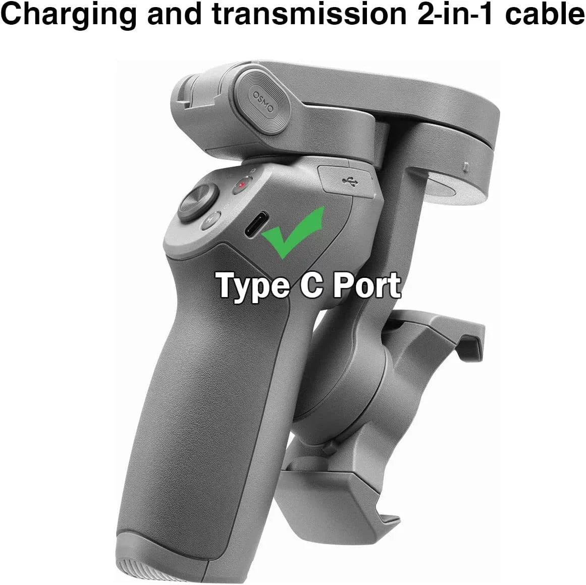 5FT USizeB C Gimbal Sizetabilizer Adapter Charger Cable for DJI OM5, OM4, OM4 SizeE, OM3,OSizeMO 5, Mobile 3, Ronin-SizeC, Ronin-Size, RSize