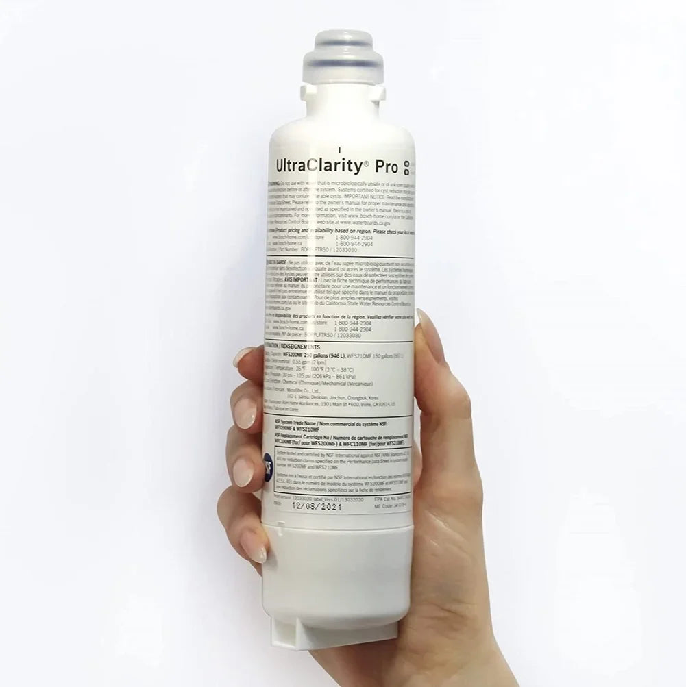 Bosch Ultra Clarity Pro BORPLFTR50 Refrigerator Water Filter,High compatibility 3 Pcs