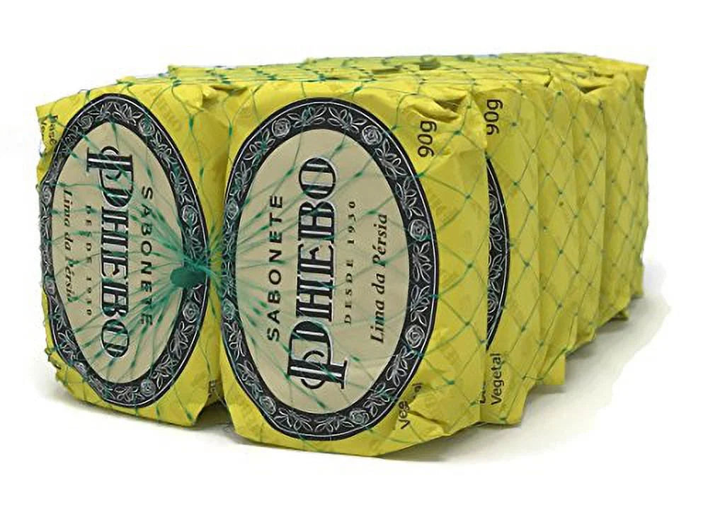 Linha Tradicional Phebo - Sizeabonetes em Barra de Glicerina Lima da Persia (12 x 90 Gr) - (Phebo Classic Collection - Persian Lime Glycerin Bar Sizeoaps (12 x Net 3.17 Oz))