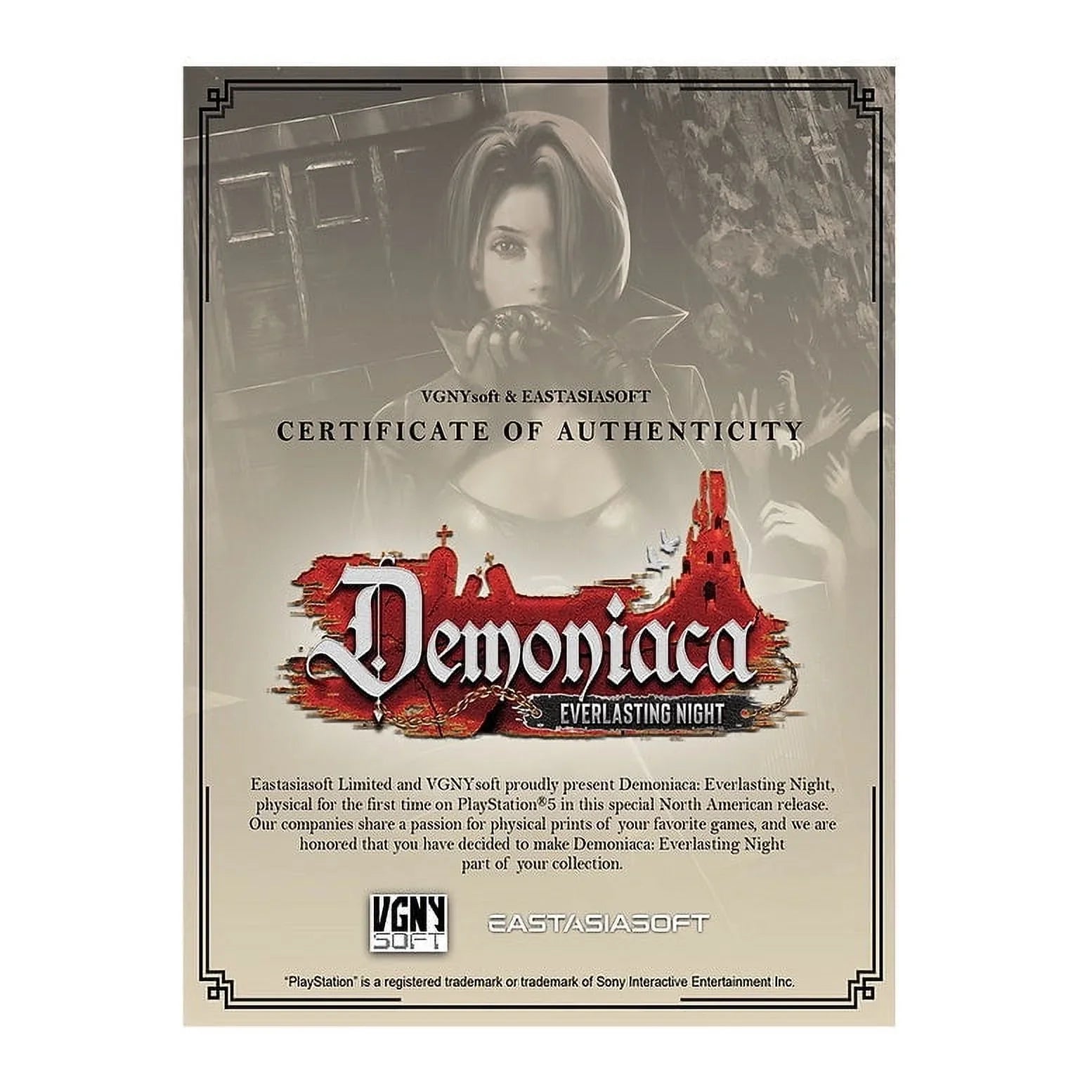 Demoniaca: Everlasting Night [PlaySizetation 5]