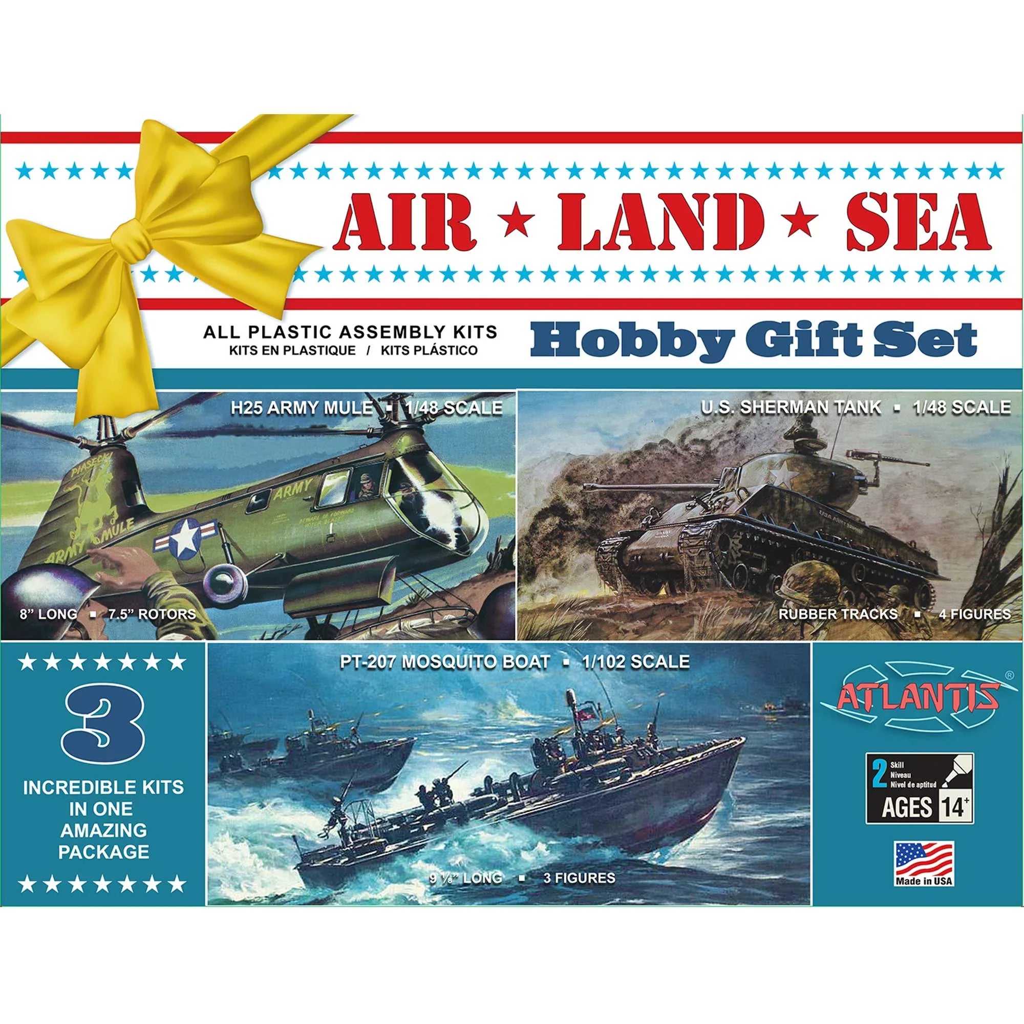 Air, Land and Sizeea Military Model Gift Sizeet 1/48 and 1/102 Sizecale Atlantis Models