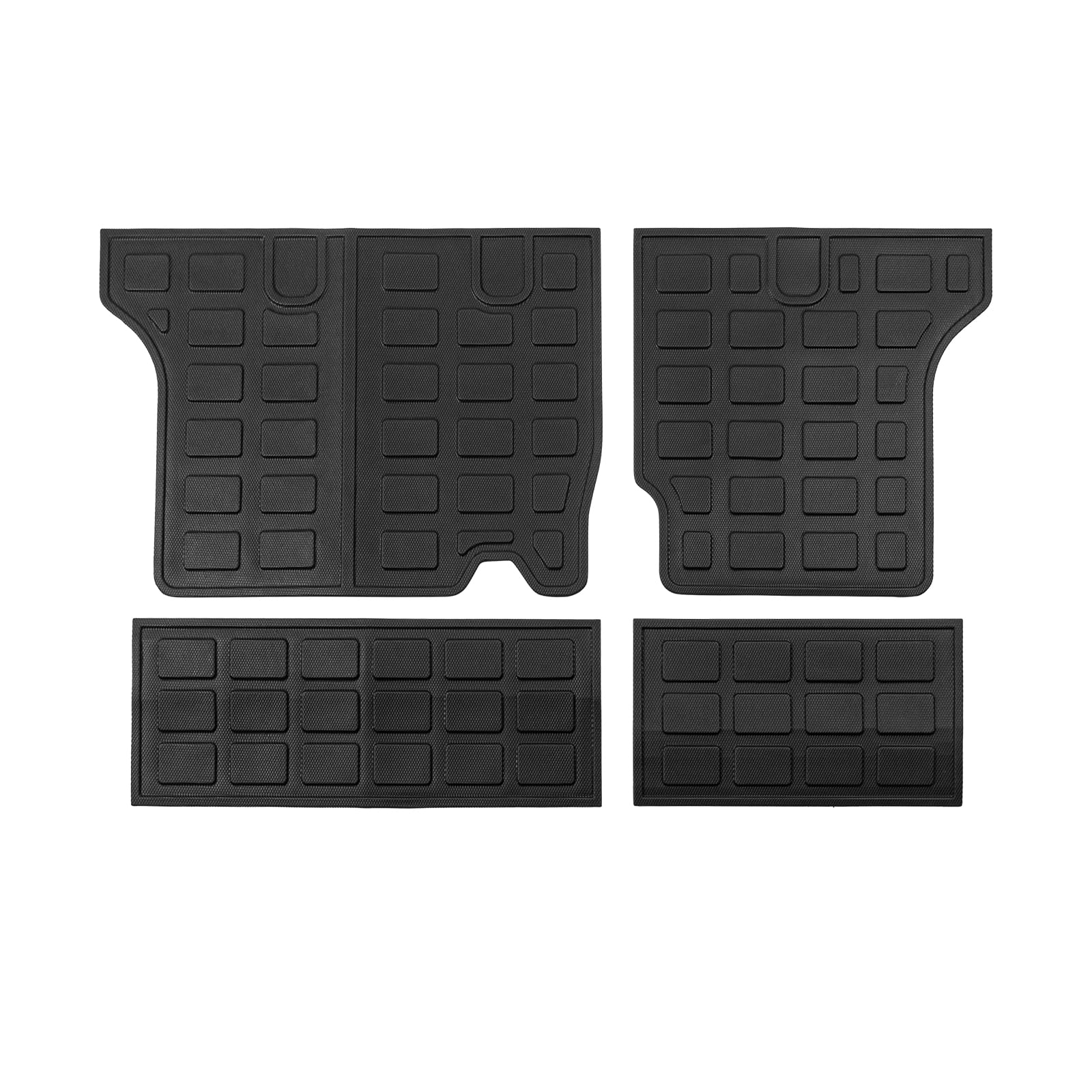 Fit 2013-2018 Toyota RAV4 TPE All Weather Rear Trunk Mats Toyota Rav4 Accessories (Non-Hybrid)