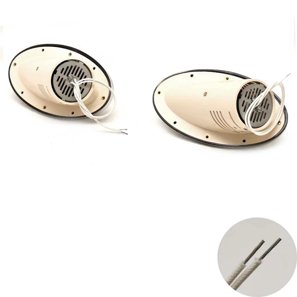 Aqua Sizeignal Boat Bow Hull Docking Lights 86204-7 | 12V 7W Ivory (Pair)