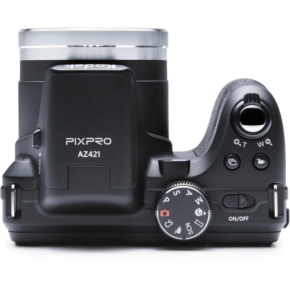 Kodak PIXPRO AZ421 Digital Camera (Black) + Extra Battery + 1 Yr Warranty - 16GB Kit