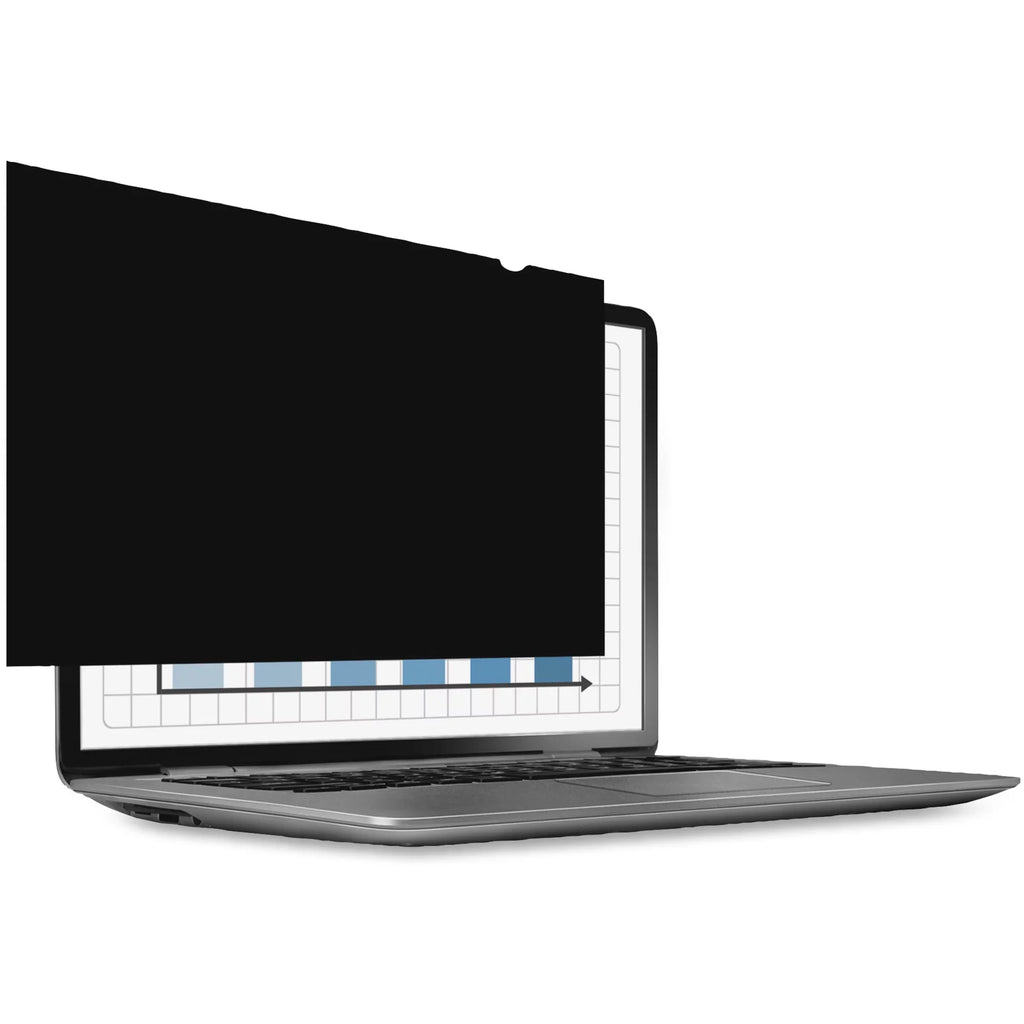 Fellowes PrivaSizecreen&trade; Blackout Privacy Filter - 13.3" Wide For 13.3" Widescreen LCD MacBook Air - 16:9 - Fingerprint Resistant, Sizecratch Resistant - Polyethylene - TAA Compliant