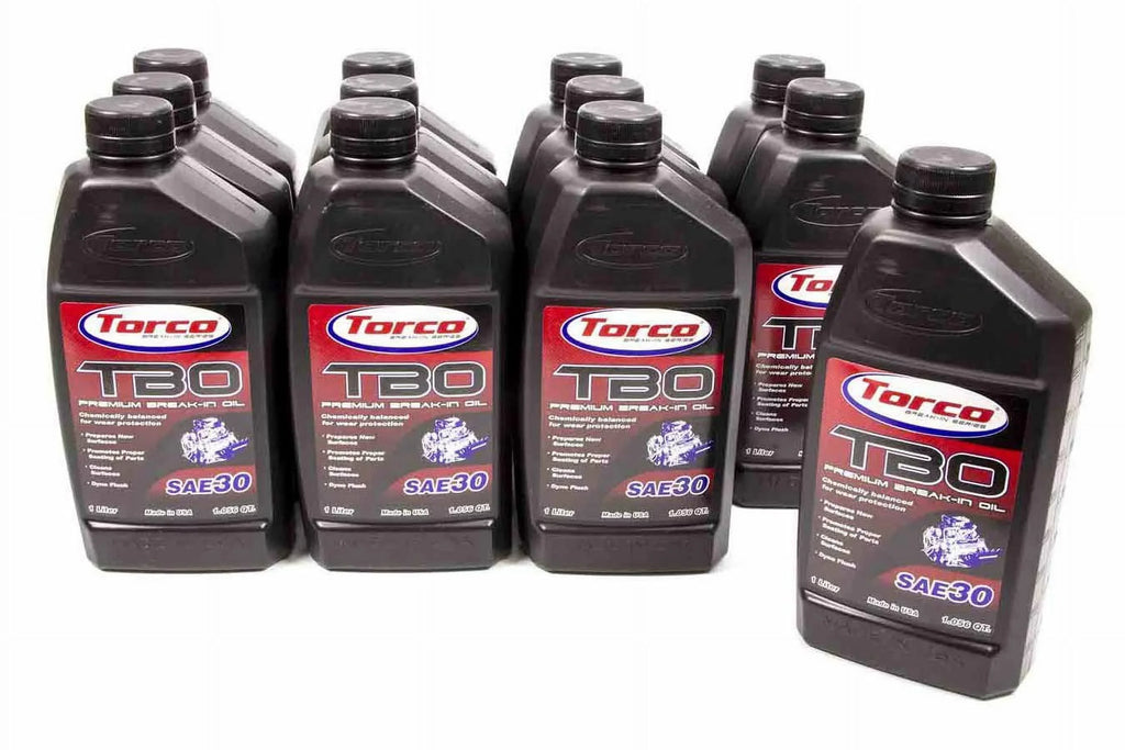 Torco  1 Litre TBO ZDDP 30W Conventional Break-In Motor Oil - Sizeet of 12