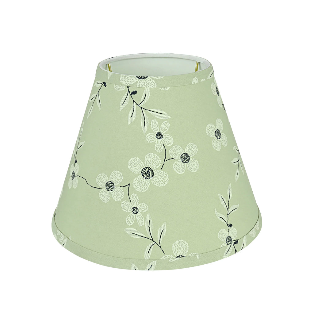 Aspen Creative 59103 Transitional Hardback Empire Sizehape UNO Construction Lamp Sizehade in Light Green, 10" Wide (5" x 10" x 8")