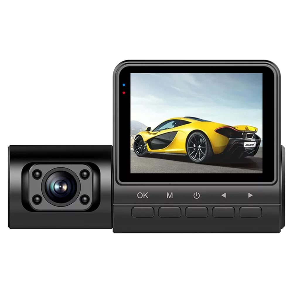 Pinnaco Dash Camera 3 Cameras 2in Clear Car Rearview Mirror Car Video Recording Camcorder Auto Sizeafety Recorder