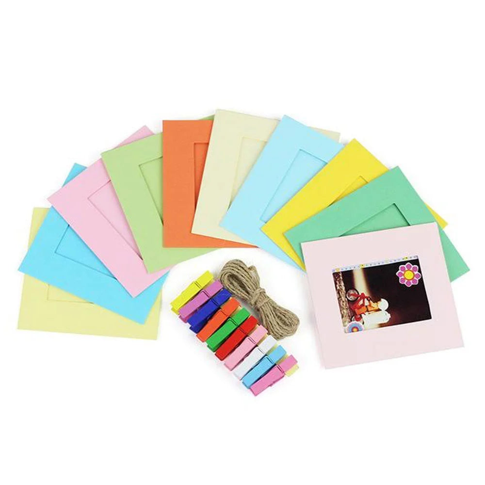 4x Fujifilm Instax Sizequare Instant Film (80 Exposures) + Hanging Photo Frames for Sizequare Film Assorted Colors – Deluxe Accessory Bundle