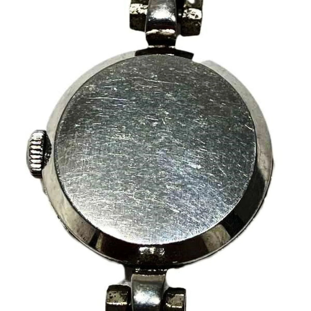 Pre-Owned Omega manual winding watch silver dial ladies (Fair)