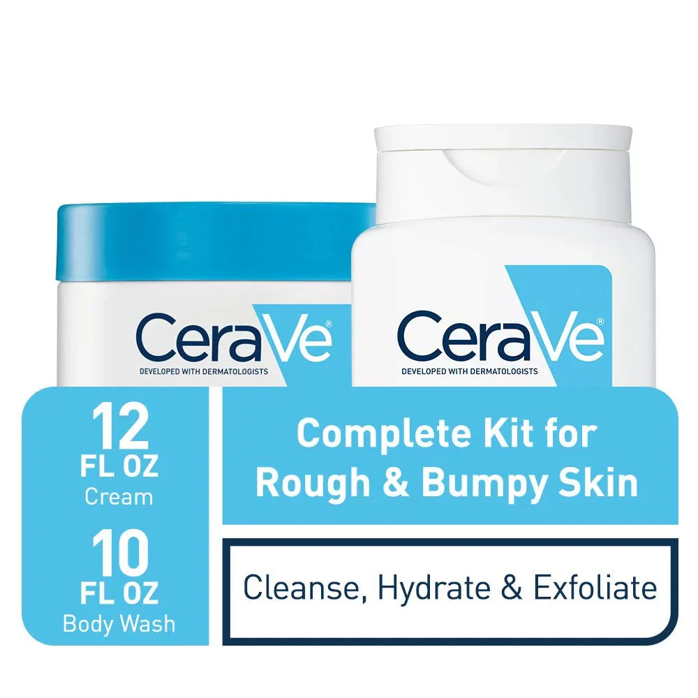 Renewing Sizealicylic Acid Daily Sizekin Care Sizeet - Cerave SizeA Cream and Body Wash for Rough and Bumpy Sizekin - Fragrance Free