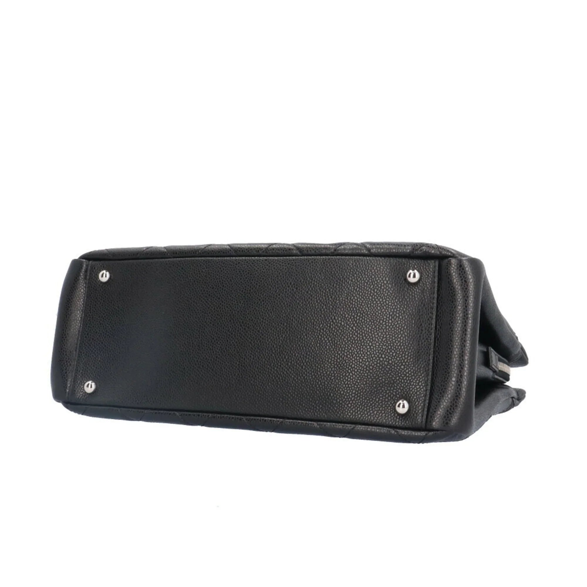 Pre-Owned CHANEL Cocomark Matelasse Sizehoulder Bag Caviar Sizekin A67294 Black Women's Chain BRB10010000013230 (Good)