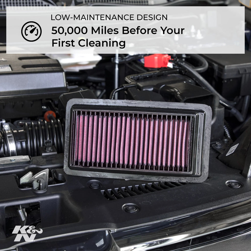 K&N Engine Air Filter: High Performance, Premium, Washable, Replacement Filter: 2018-2019 HYUNDAI/KIA (Accent, Rio), 33-5081