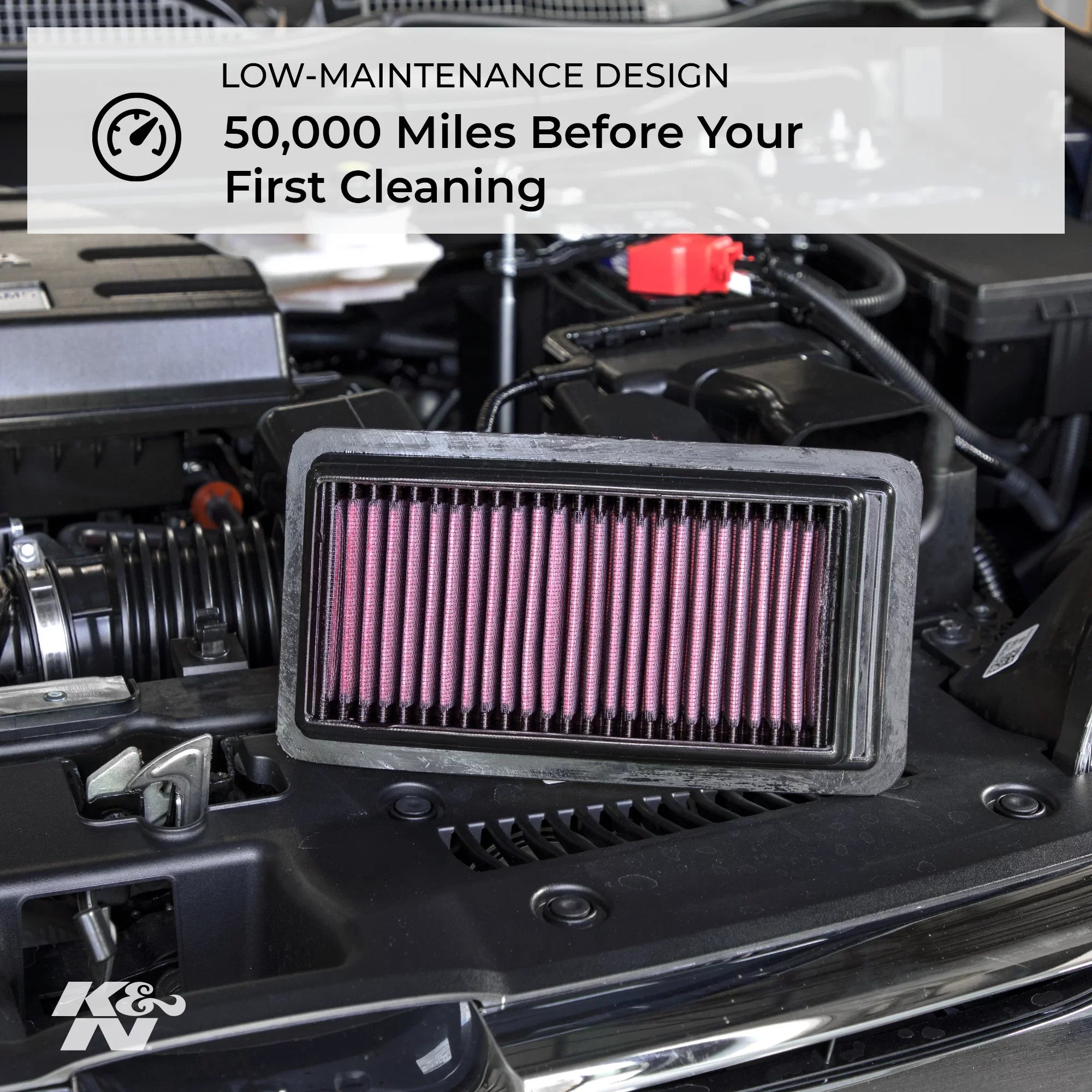 K&N Engine Air Filter: High Performance, Premium, Washable, Replacement Filter: 2018-2019 HYUNDAI/KIA (Accent, Rio), 33-5081