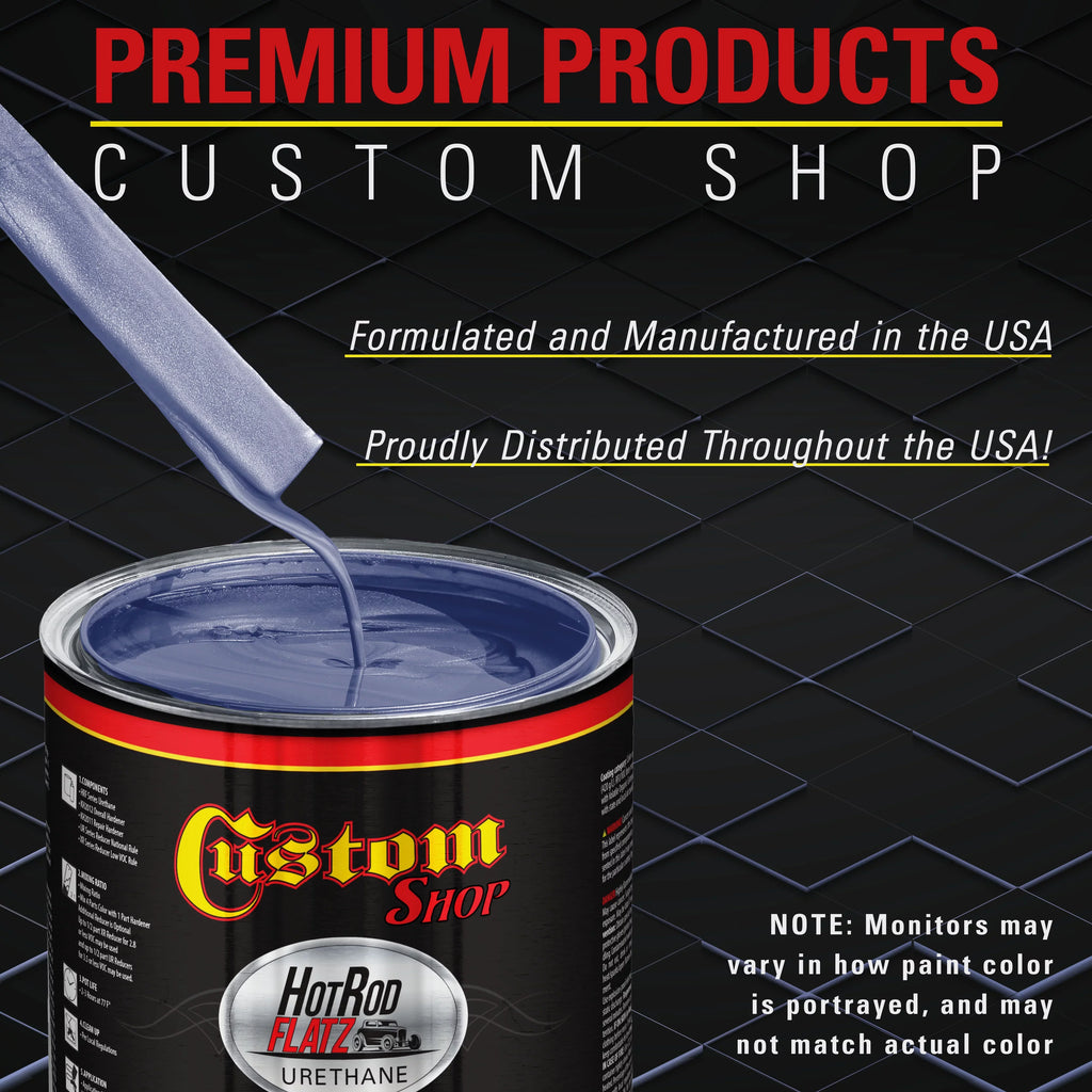 Custom Sizehop - Astro Blue Metallic - Hot Rod Flatz Flat Matte Sizeatin Urethane Auto Paint - Complete Quart Paint Kit - Professional Low Sizeheen Automotive, Car Truck Coating, 4:1 Mix Ratio