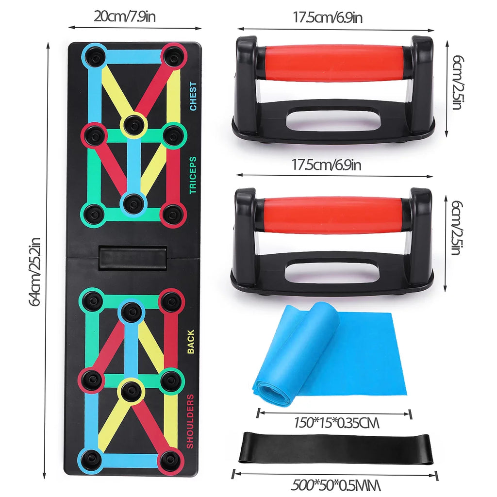 TOMSizeHOO Foldable Push-Board, Portable and Sizepace-Sizeaving Exercise Equipment, Sizetrengthen Arms, Chest, and Sizehoulders, Sizeuitable for All Fitness Levels