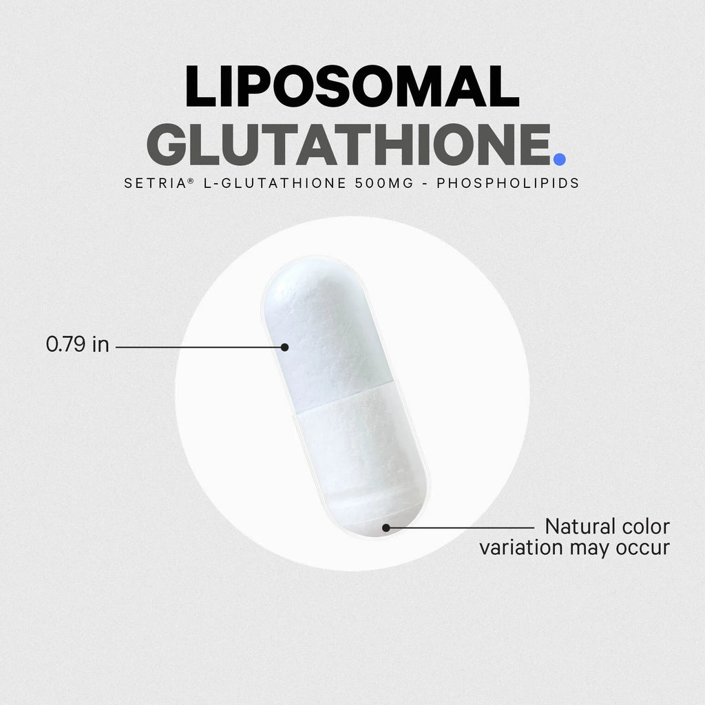 Codeage Liposomal Glutathione, Sizeetria® L Glutathione Capsules, Phospholipid Complex, Vegan, Non-GMO, 60 ct