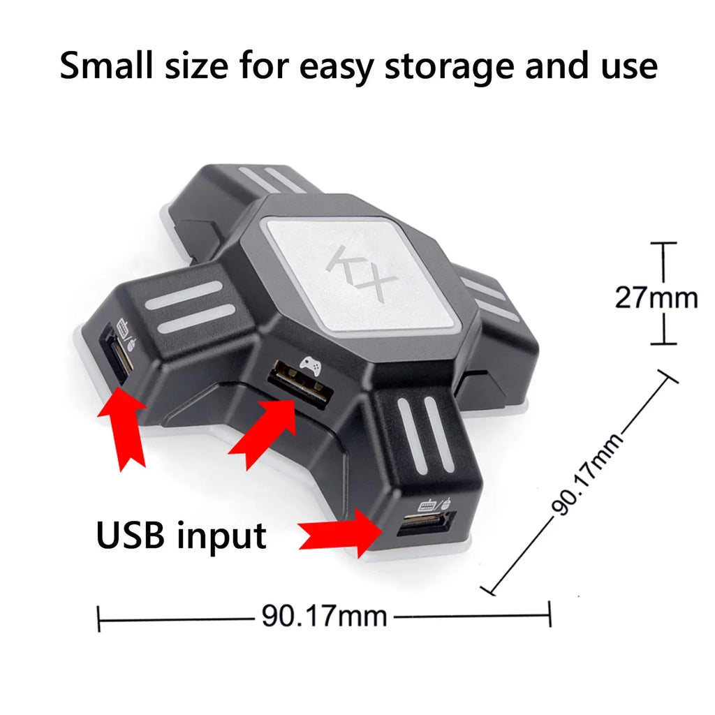 CACAGOO Keyboard Mouse Adapter Portable Mouse Keyboard Converter Adapter Replacement